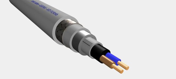 3d model vo-ylkmb 0 6 1kv - VO-YLKmb 0,6 1kV 2x6mm2  Lead cable... by Cable Master